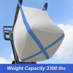 2 Pack FIBC Bulk Bag, 1.5 Ton Bag, 35"L x 35"W x 43"H, 3300lbs SWL, Duffle Top Flat Bottom, Heavy Duty Bulk Bags for Industry Agriculture - Image 3