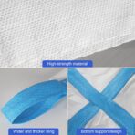 2 Pack FIBC Bulk Bag, 1.5 Ton Bag, 35"L x 35"W x 43"H, 3300lbs SWL, Duffle Top Flat Bottom, Heavy Duty Bulk Bags for Industry Agriculture - Image 5