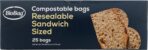 BioBag 100% Certified Compostable Resealable Sandwich Bags, 25 Count, Perfect for Lunches, Snacks, and On The Go Green - Image 3