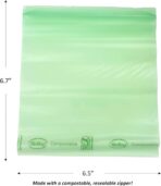 BioBag 100% Certified Compostable Resealable Sandwich Bags, 25 Count, Perfect for Lunches, Snacks, and On The Go Green - Image 9