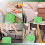 Small Trash Bags, Biodegradable 2.6 Gallon Extra Thick Garbage Bags, Recycling & Degradable Rubbish Bags Wastebasket Liners for Kitchen Bathroom Office Car Pet, (5 Rolls / 100 Counts, Green) - Image 7