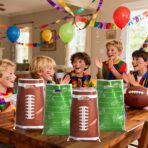 libala 30Pcs Football Goodie Bags, 6.7 * 9.8 inch Football gift bags, Favors Rugby Sports Theme Treat Bags Party Bags Decorations for Game Day Sports Events Birthday Party - Image 6