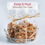 Morepack Gusseted Flat Bottom Cellophane Bags with Paper Insert 50Pcs 5x3x12 Inches Gusseted Cello Bags - Image 4