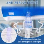 2000mL Sterile Urinary Drainage Bag, 10 Pack Overnight Catheter Bags with Anti-Reflux Drip Chamber, Professional Men Women Urine Bags with 48" Drainage Tube - Image 3