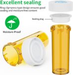 Empty Plastic Medicine Pill Bottles with Child Resistant Caps, 6 Dram Small Prescription Medicine Containers Travel Pill Vials Clear Pill Case Organizers (20 Pack) - Image 5