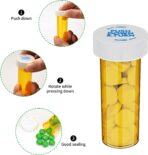 Empty Plastic Medicine Pill Bottles with Child Resistant Caps, 6 Dram Small Prescription Medicine Containers Travel Pill Vials Clear Pill Case Organizers (20 Pack) - Image 6