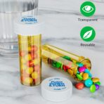 Empty Plastic Medicine Pill Bottles with Child Resistant Caps, 6 Dram Small Prescription Medicine Containers Travel Pill Vials Clear Pill Case Organizers (20 Pack) - Image 7