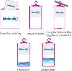 NATRUTH 12-PACK Moisture Absorber Bags With Lavender,Desiccant Hanging Bag Use for Kitchen Bathroom Wardrobe, Eliminates Odors，Odor Absorber Humidity Packs, Hanging Closet Dehumidifier Bags for Closet - Image 7