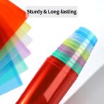 LEOBRO Plastic File Folders for Documents, 6 PCS Plastic Envelopes, Reusable Clear File Folders File Bags Document Holder, A4 Size - Image 6