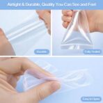 Zip Small Plastic Bags, 4x6 inch (100 pcs) 4 Mil, Clear Resealable Poly Bag for Jewelry, Gift, Candy, Pill, Snack, Storage, coin, Business Baggies - Image 5