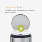 simplehuman Code G 60 Count, Dispenser Pack Custom Fit Liners, Drawstring Trash Bags, 30 Liter / 8 Gallon, White - Image 5
