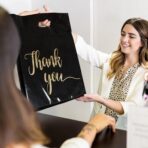 100 Pack Black Thank You Shopping Bags for Small Business - 12"x15" Extra Thick 2.36 Mil Plastic Retail Thank You Bags with Handles for Stores, Boutique, Clothes, Business Gift - Image 6