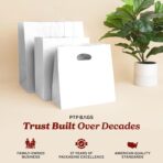 White Kraft Paper Bags with Die Cut Handles 11" x 6" x 11" - Recyclable Shopping Tote Bag for Retail, Gifts, Restaurant Takeout, Catering, Bakery, Small Business, Party Favors - 500 Pack - Image 8