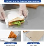 Karat Grease and Leak-Resistant Paper Sandwich Bags, BPA-Free and PFAs-Free, Recyclable Paper Bags for Snacks and Lunch, Sealable, Easy-to-Open, Flat-Storage Design - Pack of 2000 pcs (Kraft) - Image 7