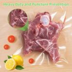 MakMeFre 200 Plus Gallon Size 12" x 16" Vacuum Sealer Bags with BPA Free and Heavy Duty,Great for Food Storage Vaccume Sealer PreCut Bag - Image 5