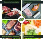 Vac Fresh Vacuum Seal Bags, Large Vacuum Sealer Rolls, 3.5 mil Thick, 15 inches Wide x 50 Feet Long Vacuum Seal Bags Roll, for Food Storing, Meal Prep, Sous Vide Cooking, Bulk Storage, 15x50 Roll - Image 5