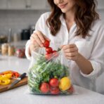 AssurePak Clear Produce Roll -250 Bags - 12"x20" – HDPE - 17 Microns - for Food Storage, Grocery Use, Small Business, Kitchen Organization, Reusable Produce, Packaging, Fridge Storage - Image 6