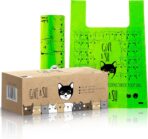 Certified Home Compostable Cat Litter Bags For Poop - 10% to Charity - Cornstarch-Based - For Cleaning Up Litter Trays - NF T51-800 Compliant - 30 Extra Large Disposable Bags - Image 2