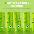 Certified Home Compostable Cat Litter Bags For Poop - 10% to Charity - Cornstarch-Based - For Cleaning Up Litter Trays - NF T51-800 Compliant - 30 Extra Large Disposable Bags - Image 5