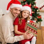 Vellibring 24pcs Christmas Kraft Gift Bags,Xmas Paper Bags with Handle Goody Bags Medium Xmas Assorted Paper Christmas Prints Bags for Holiday Party Decor Favors Supplies - Image 5