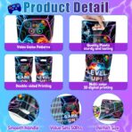 Video Game Party Favor Bags - 50Pcs Video Gaming Sweet Goody Candy Treat Gifts Bags, Game on Themed Party Decorations for Kids Gamers Players Birthday Gaming Events Supplies - Image 4
