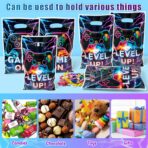 Video Game Party Favor Bags - 50Pcs Video Gaming Sweet Goody Candy Treat Gifts Bags, Game on Themed Party Decorations for Kids Gamers Players Birthday Gaming Events Supplies - Image 5
