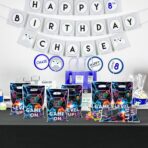 Video Game Party Favor Bags - 50Pcs Video Gaming Sweet Goody Candy Treat Gifts Bags, Game on Themed Party Decorations for Kids Gamers Players Birthday Gaming Events Supplies - Image 7