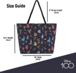 Disney Mickey & Stitch Canvas Tote Bag – Official 100 Minnie Mouse Travel Tote for Girls, Boys, Teens & Adults - Image 6