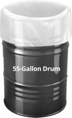 QWORK 10 Pack 55 Gallon Clear Plastic Drum Liners, Heavy Duty Leak Proof Clear Bucket Liner Bags for Marinating and Brining, BPA Free, 5.5 mil - Image 3