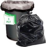 Aluf Plastics 55-60 Gallon Trash Bags - 1.5 MIL (eq) Black Heavy Duty Trash Can Liners - 38" x 58" - Pack of 100 - For Contractor, Industrial, Commercial, & Outdoor - Image 3