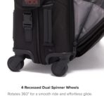 TUMI - Alpha Garment 4 Wheeled Carry-On - Garment Compartment Fits 6 Suits or Dresses - Carry On Luggage for Travel - Black - Image 7
