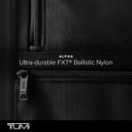 TUMI - Alpha Garment 4 Wheeled Carry-On - Garment Compartment Fits 6 Suits or Dresses - Carry On Luggage for Travel - Black - Image 8