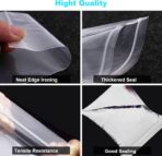 400 Pcs Small Plastic Bags, Resealable Clear Jewelry Bags, Small Baggies, Poly Reclosable Mini Bag, 4 Assorted Sizes 6x3.9 4.7x3.1 3.5x2.3 2.7x2IN, 2 Mil Zipper Bag for Jewelry Pill Packaging VOPTON - Image 4