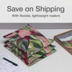 Quality Park Thank You Poly Mailers, 10 x13 Inch Shipping Envelopes, 100 Pack, Self Seal, Waterproof Shipping Bags for Clothing, Leaf (QUA89300) - Image 8