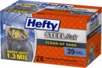 Hefty SteelSak Heavy Duty Large Clean-Up Trash Bags, 39 Gallon, 28 Count - Image 5