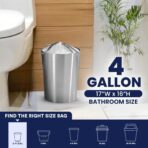 Plasticplace 4 Gallon White Drawstring Trash Bags, 200 Count (Pack of 1) – 0.7 Mil Leak-Proof Garbage Liners for Small Trash Can, Bathroom, Kitchen, Office, and Car Use - Image 4