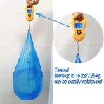 100 Count 4 Gallon Trash Bags, Small Colorful Garbage Bags with Handle for Home Office Bathroom Trash Can - Image 3