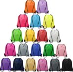 Vorspack 100 Pcs Drawstring Bags Bulk - Lightweight Drawstring Backpack, Cinch Bag for Party Sport Gym Trip Gift - 20 Colors - Image 2