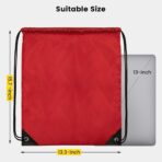 Vorspack 100 Pcs Drawstring Bags Bulk - Lightweight Drawstring Backpack, Cinch Bag for Party Sport Gym Trip Gift - 20 Colors - Image 3