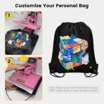 Vorspack 100 Pcs Drawstring Bags Bulk - Lightweight Drawstring Backpack, Cinch Bag for Party Sport Gym Trip Gift - 20 Colors - Image 4