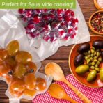 VacYaYa 100 Gallon Szie 11 x 16 Inch Freezer Food Vacuum Sealer Storage Bags Size,Vac Seal a Meal Bags with BPA Free and Heavy Duty Sous Vide Vaccume Safe PreCut Bag - Image 6