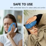 ANMIA Ice Pack Bags with Wrap for Injuries Reusable, Cold Pack Water Bag Hot Bag for Pain Relief, Leak-Proof Elastic Ice Bag, Size 9'' - Image 5