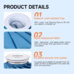 ANMIA Ice Pack Bags with Wrap for Injuries Reusable, Cold Pack Water Bag Hot Bag for Pain Relief, Leak-Proof Elastic Ice Bag, Size 9'' - Image 6