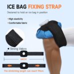ANMIA Ice Pack Bags with Wrap for Injuries Reusable, Cold Pack Water Bag Hot Bag for Pain Relief, Leak-Proof Elastic Ice Bag, Size 9'' - Image 9
