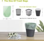 Jaoul Trash Bags 1.2 Gallon, Small Garbage Bags, Strong & Unscented Mini Trash Bags for Kitchen, Bathroom, Office, Restroom, Car, Green, 80 Counts - Image 6
