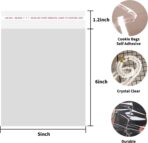 SUREHOME Cookie Bags with Seal, 200 Pcs 5x6 Inch Clear Self Sealing Cellophane Bags for Cookie Packaging Resealable Cello Treat Bag Plastic Individual Cookies Bag for Gift Giving Favors Candy Wrappers - Image 7