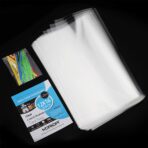 50 Pcs 12x16 inch Cello Cellophane Treat Bags Clear Flat for Gift Wrapping, Bakery, Cookie, Candies, Dessert, Baskets Packaging with Color Twist Ties - Image 3