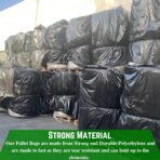 Farm Plastic Supply - Pallet Cover Bags 5 Pack - 3 Mil Black (55" x 53" x 75") - Heavy Duty Construction Grade Strength Pallet Covers, Polyethylene, Outdoor Protection - Image 5