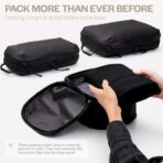 Aerotrunk Ultralight Compression Packing Cubes - Lightweight Travel Organizers for Suitcases and Luggage (6-Pack, Black) - Image 7