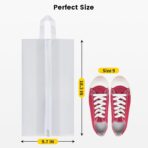 Vorspack Shoe Bags for Travel - 4 Pack Large Transparent Shoe Organizer with Handle Dustproof Shoe Bag Reusable Shoe Storage Bags for Men & Women - Image 3